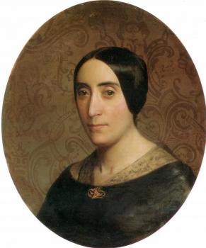 William-Adolphe Bouguereau : A Portrait of Amelina Dufaud Bouguereau